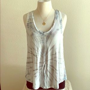 AE Soft Tie Dye Tank - White/Blue/Purple